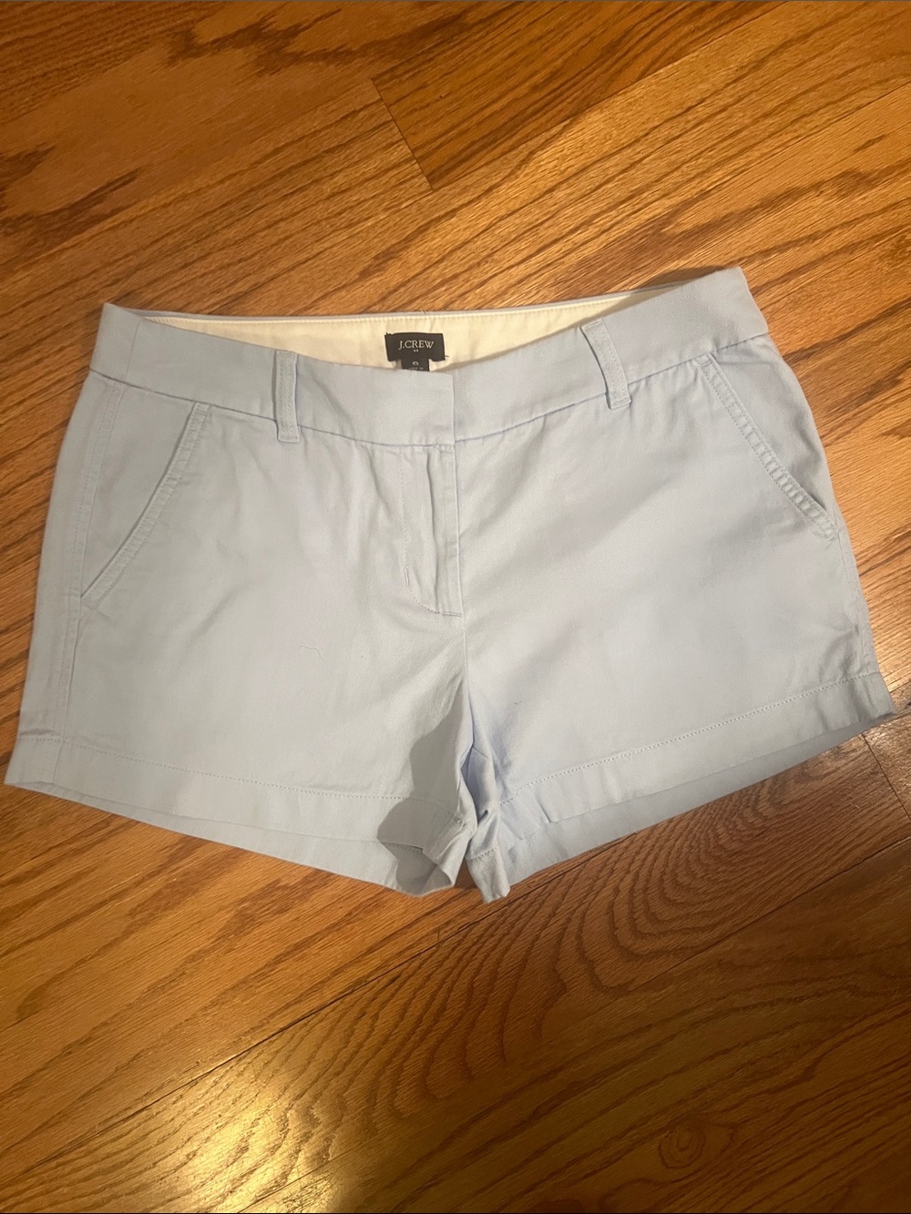 J. Crew Women's Pale Blue Chino Shorts
